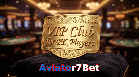 Main screen of Aviator7Bet vip page for PK players
